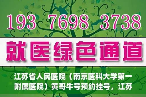 江苏省人民医院（南京医科大学第一附属医院）黄哥牛号预约挂号，江苏省人民医院（南京医科大学第一附属医院）黄哥牛号预约挂号攻略