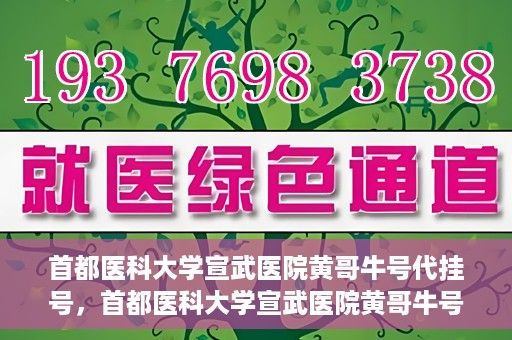 首都医科大学宣武医院黄哥牛号代挂号，首都医科大学宣武医院黄哥牛号助您轻松预约挂号