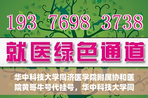 华中科技大学同济医学院附属协和医院黄哥牛号代挂号，华中科技大学同济医学院附属协和医院黄哥牛号代挂号服务详解