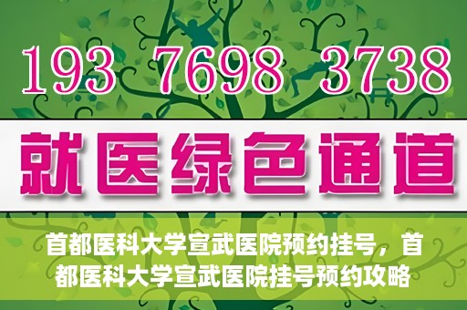 首都医科大学宣武医院预约挂号，首都医科大学宣武医院挂号预约攻略
