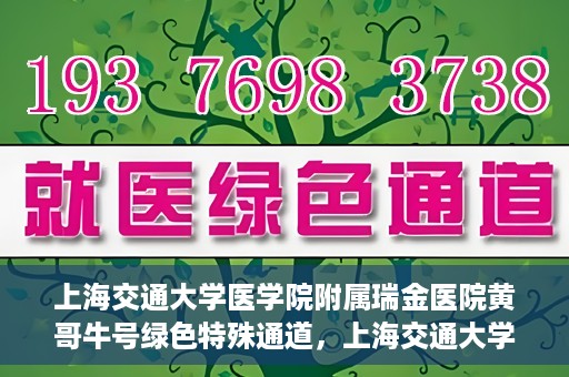 上海交通大学医学院附属瑞金医院黄哥牛号绿色特殊通道，上海交通大学医学院附属瑞金医院黄哥牛号，绿色特殊通道开启健康之门