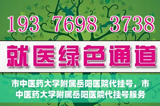 市中医药大学附属岳阳医院代挂号，市中医药大学附属岳阳医院代挂号服务解析