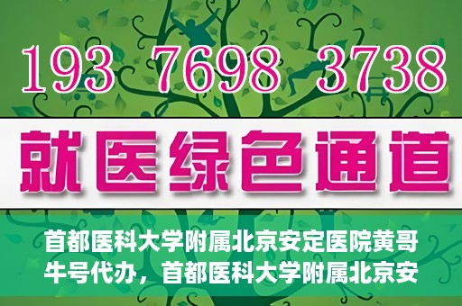 首都医科大学附属北京安定医院黄哥牛号代办，首都医科大学附属北京安定医院，黄哥牛号代办服务解析