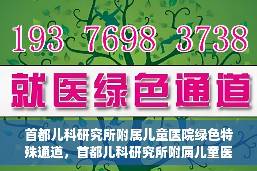 首都儿科研究所附属儿童医院绿色特殊通道，首都儿科研究所附属儿童医院，开启绿色特殊通道，守护儿童健康之路