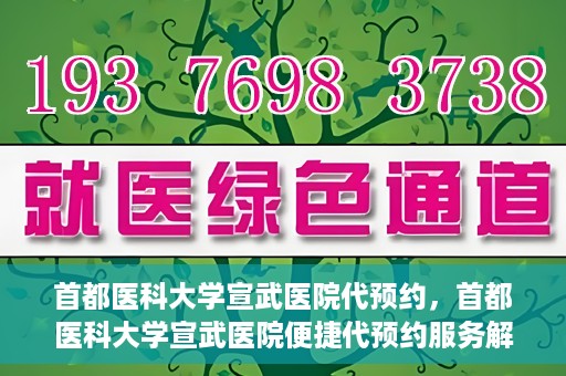 首都医科大学宣武医院代预约，首都医科大学宣武医院便捷代预约服务解析