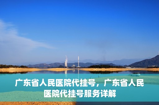 广东省人民医院代挂号，广东省人民医院代挂号服务详解