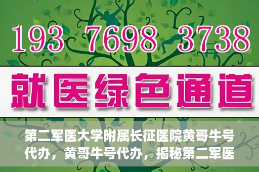 第二军医大学附属长征医院黄哥牛号代办，黄哥牛号代办，揭秘第二军医大学附属长征医院的医疗服务新篇章