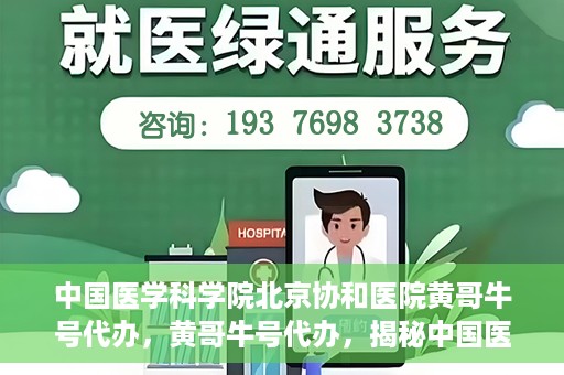 中国医学科学院北京协和医院黄哥牛号代办，黄哥牛号代办，揭秘中国医学科学院北京协和医院背后的故事