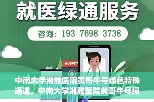 中南大学湘雅医院黄哥牛号绿色特殊通道，中南大学湘雅医院黄哥牛号绿色特殊通道，医疗服务的创新实践与人文关怀的体现