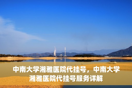 中南大学湘雅医院代挂号，中南大学湘雅医院代挂号服务详解
