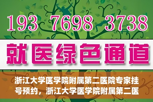 浙江大学医学院附属第二医院专家挂号预约，浙江大学医学院附属第二医院专家挂号预约攻略与指南
