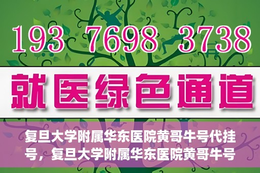 复旦大学附属华东医院黄哥牛号代挂号，复旦大学附属华东医院黄哥牛号代挂号解析与体验分享