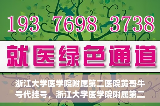 浙江大学医学院附属第二医院黄哥牛号代挂号，浙江大学医学院附属第二医院黄哥牛号挂号服务解析