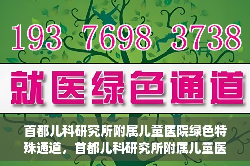 首都儿科研究所附属儿童医院绿色特殊通道，首都儿科研究所附属儿童医院，开启绿色特殊通道，守护儿童健康之路