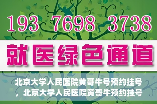 北京大学人民医院黄哥牛号预约挂号，北京大学人民医院黄哥牛预约挂号攻略，轻松预约，便捷就医
