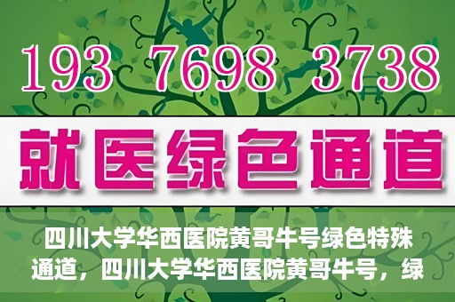 四川大学华西医院黄哥牛号绿色特殊通道，四川大学华西医院黄哥牛号，绿色特殊通道开启生命之门