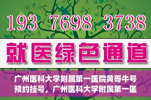 广州医科大学附属第一医院黄哥牛号预约挂号，广州医科大学附属第一医院黄哥名医牛号预约挂号攻略