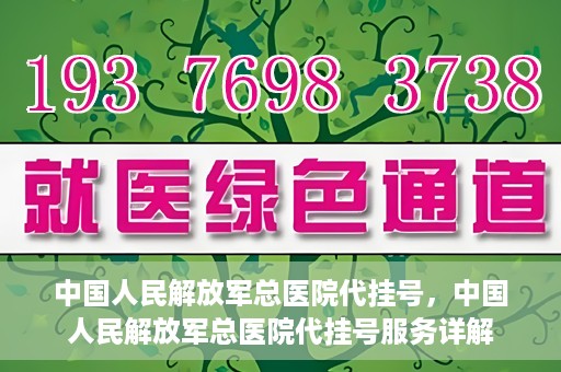 中国人民解放军总医院代挂号，中国人民解放军总医院代挂号服务详解