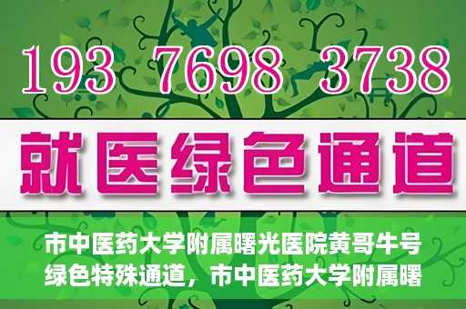 市中医药大学附属曙光医院黄哥牛号绿色特殊通道，市中医药大学附属曙光医院黄哥牛号，绿色特殊通道开启健康之门