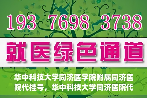 华中科技大学同济医学院附属同济医院代挂号，华中科技大学同济医院代挂号服务解析