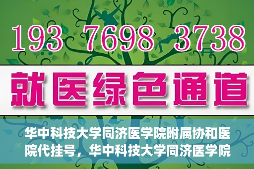 华中科技大学同济医学院附属协和医院代挂号，华中科技大学同济医学院附属协和医院代挂号服务详解