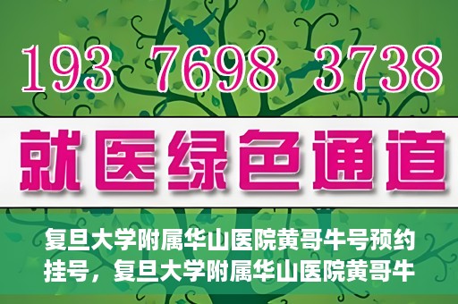 复旦大学附属华山医院黄哥牛号预约挂号，复旦大学附属华山医院黄哥牛号预约挂号攻略详解