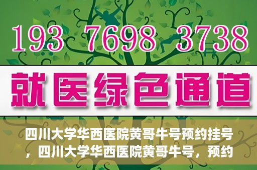 四川大学华西医院黄哥牛号预约挂号，四川大学华西医院黄哥牛号，预约挂号攻略与指南