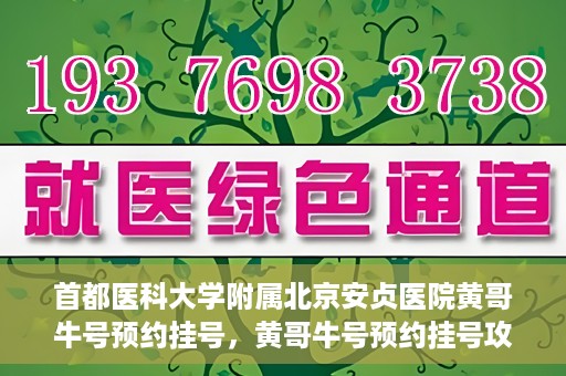 首都医科大学附属北京安贞医院黄哥牛号预约挂号，黄哥牛号预约挂号攻略，首都医科大学附属北京安贞医院就医指南