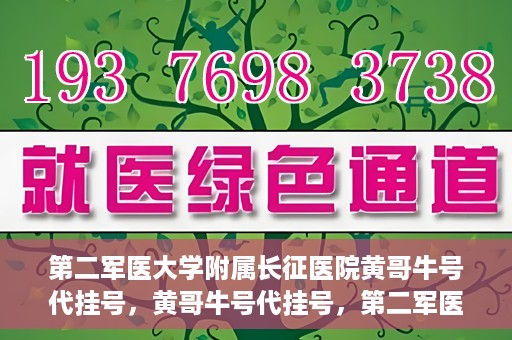 第二军医大学附属长征医院黄哥牛号代挂号，黄哥牛号代挂号，第二军医大学附属长征医院的便捷就医之路