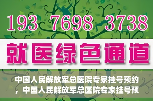 中国人民解放军总医院专家挂号预约，中国人民解放军总医院专家挂号预约攻略