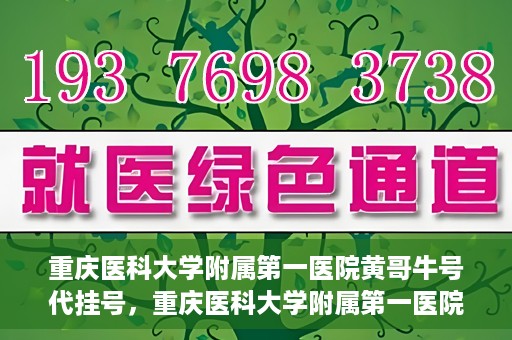 重庆医科大学附属第一医院黄哥牛号代挂号，重庆医科大学附属第一医院黄哥牛号代挂号服务解析