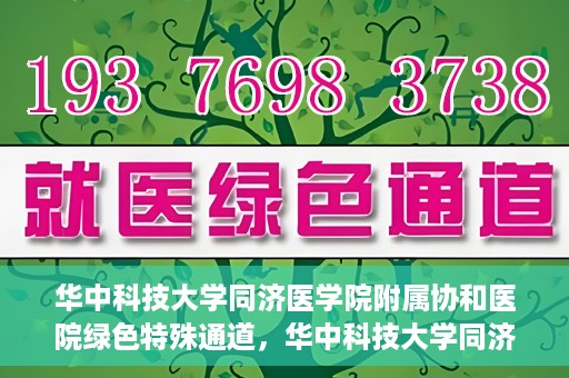 华中科技大学同济医学院附属协和医院绿色特殊通道，华中科技大学同济医学院附属协和医院，绿色特殊通道的探索与实践