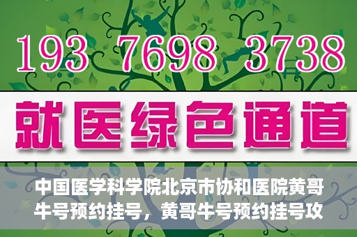 中国医学科学院北京市协和医院黄哥牛号预约挂号，黄哥牛号预约挂号攻略，中国医学科学院北京市协和医院就医指南