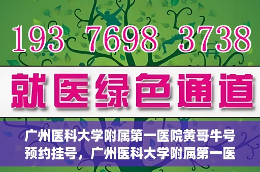 广州医科大学附属第一医院黄哥牛号预约挂号，广州医科大学附属第一医院黄哥名医牛号预约挂号攻略