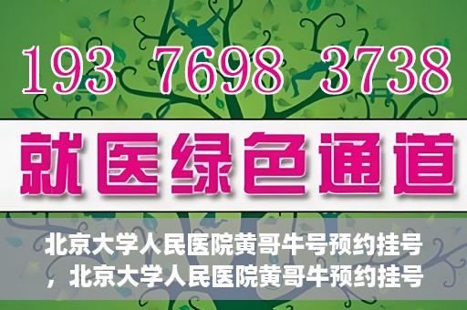 北京大学人民医院黄哥牛号预约挂号，北京大学人民医院黄哥牛预约挂号攻略，轻松预约，便捷就医