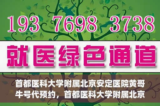 首都医科大学附属北京安定医院黄哥牛号代预约，首都医科大学附属北京安定医院黄哥牛号预约服务解析