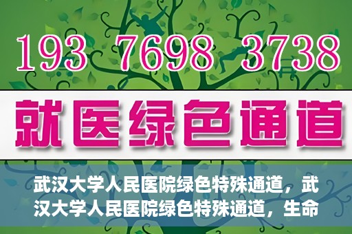 武汉大学人民医院绿色特殊通道，武汉大学人民医院绿色特殊通道，生命救援的紧急通道