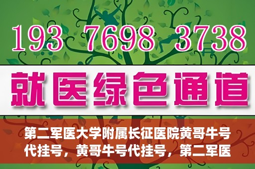 第二军医大学附属长征医院黄哥牛号代挂号，黄哥牛号代挂号，第二军医大学附属长征医院的便捷就医之路