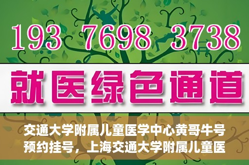 交通大学附属儿童医学中心黄哥牛号预约挂号，上海交通大学附属儿童医学中心黄哥牛专家预约挂号攻略