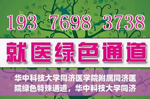 华中科技大学同济医学院附属同济医院绿色特殊通道，华中科技大学同济医院特殊绿色通道的奥秘与力量