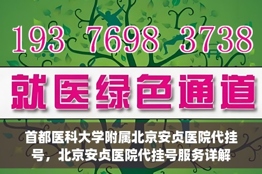 首都医科大学附属北京安贞医院代挂号，北京安贞医院代挂号服务详解