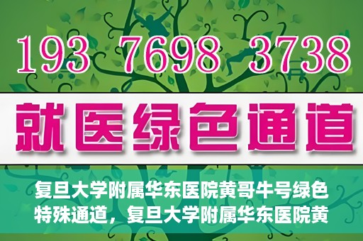 复旦大学附属华东医院黄哥牛号绿色特殊通道，复旦大学附属华东医院黄哥牛号，绿色特殊通道开启健康之门