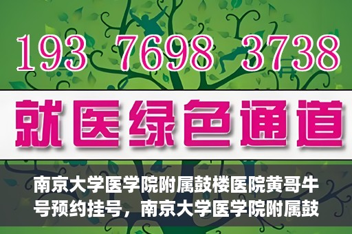 南京大学医学院附属鼓楼医院黄哥牛号预约挂号，南京大学医学院附属鼓楼医院黄哥牛号预约挂号攻略解析