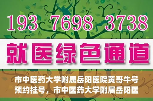 市中医药大学附属岳阳医院黄哥牛号预约挂号，市中医药大学附属岳阳医院黄哥牛号预约挂号攻略