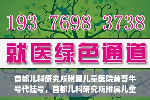 首都儿科研究所附属儿童医院黄哥牛号代挂号，首都儿科研究所附属儿童医院黄哥牛号——便捷挂号新体验