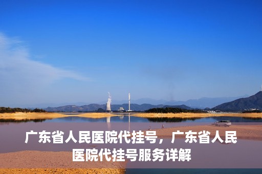 广东省人民医院代挂号，广东省人民医院代挂号服务详解